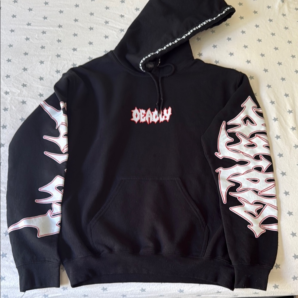 DEADLY DOLL Slayer hoodie Size Small Black